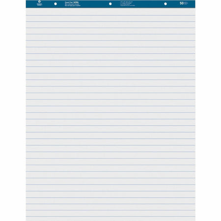 Business Source Standard Ruled Easel Pad - 50 Sheets - 27’’ x 34’’ - White Paper - Pads