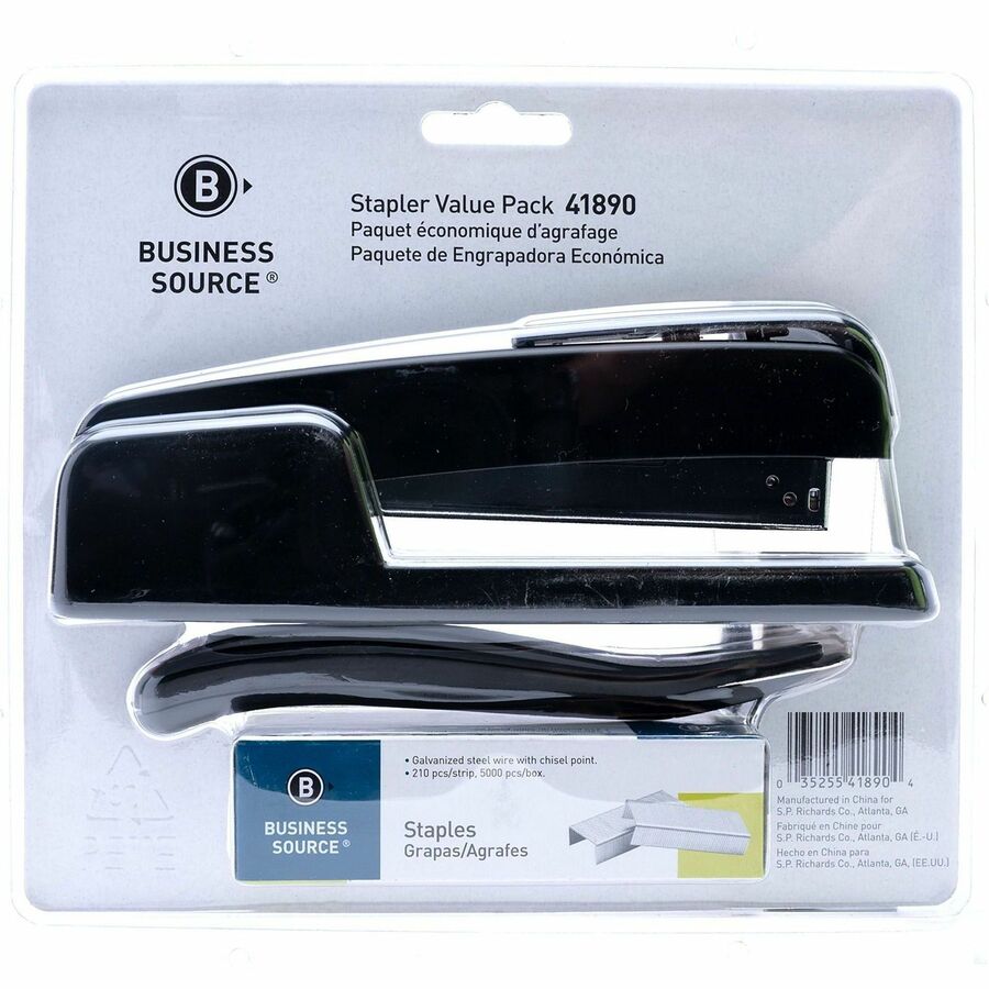 Business Source Standard Stapler Value Pack - Rear