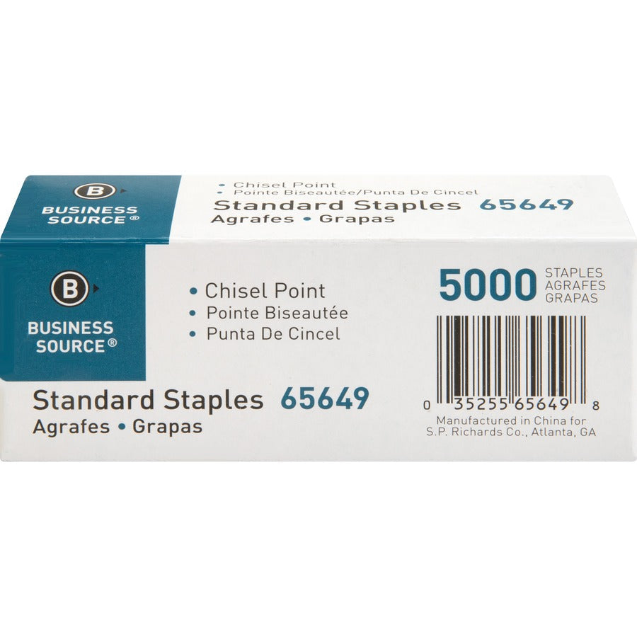 Business Source Standard Staples - Rear