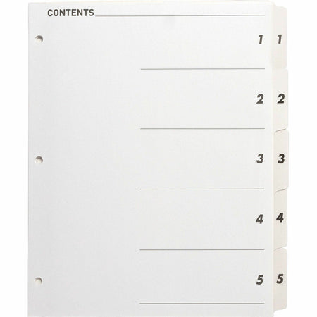 Business Source Table of Content Quick Index Dividers - 2000