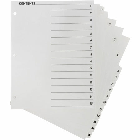 Business Source Table of Content Quick Index Dividers - 2000
