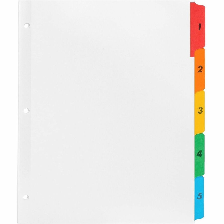 Business Source Table of Content Quick Index Dividers - Front