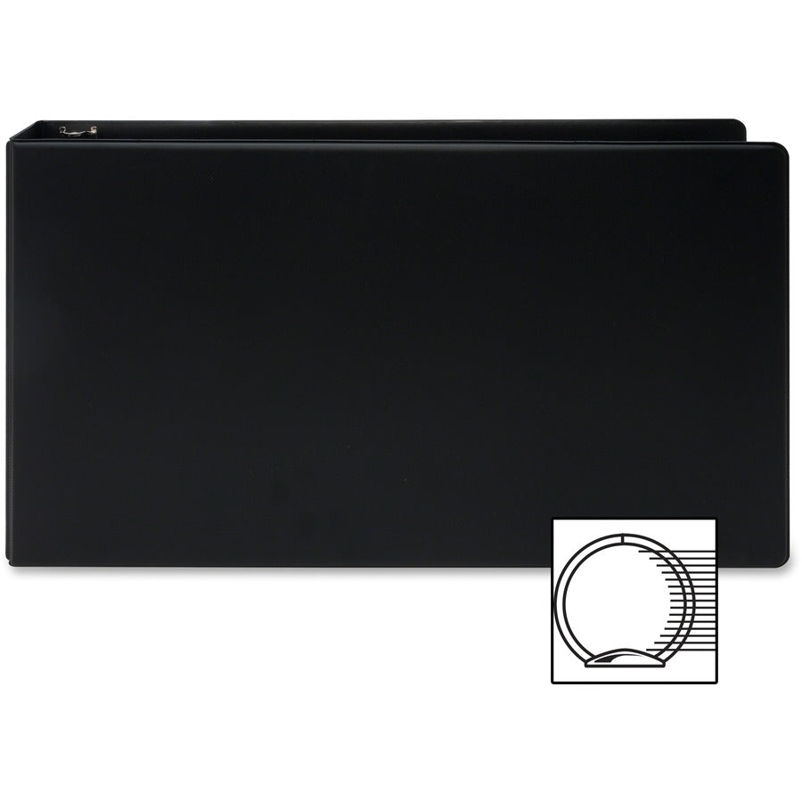 Business Source Tabloid-size Round Ring Reference Binder - Front