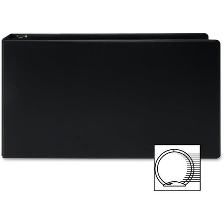 Business Source Tabloid-size Round Ring Reference Binder - Front