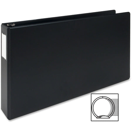Business Source Tabloid-size Round Ring Reference Binder - Right