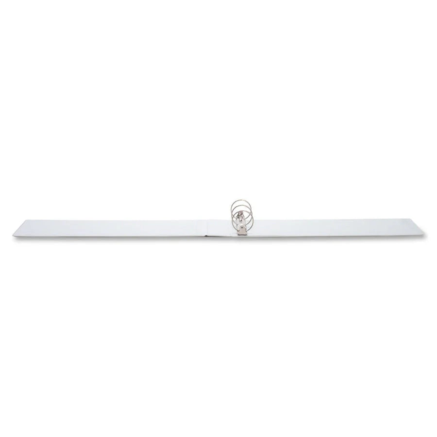 Business Source Tabloid-size Round Ring Reference Binder - Durable 2’’ Capacity White - Presentation / View Binders