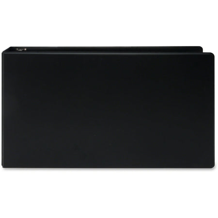 Business Source Tabloid-size Round Ring Reference Binder - Durable 2’’ Capacity - Black - Recycled - 11’’ x 17’’ - 1