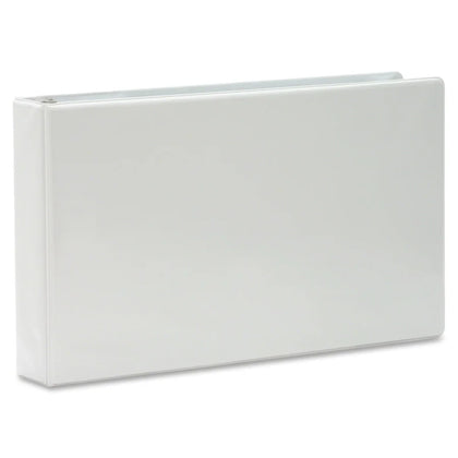 Business Source Tabloid-size Round Ring Reference Binder - Durable 2’’ Capacity White - Presentation / View Binders