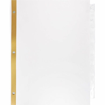 Business Source Tear-resistant Clear Tab Index Dividers - Front