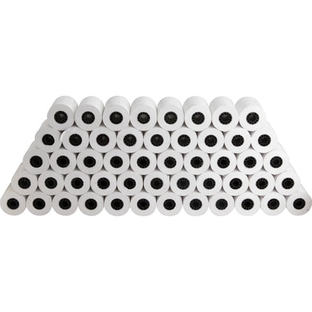 Business Source Thermal Paper Rolls - 2 1/4’’ x 80 ft - 48 g/m² Grammage - Smooth - White - 50 / Carton - Register