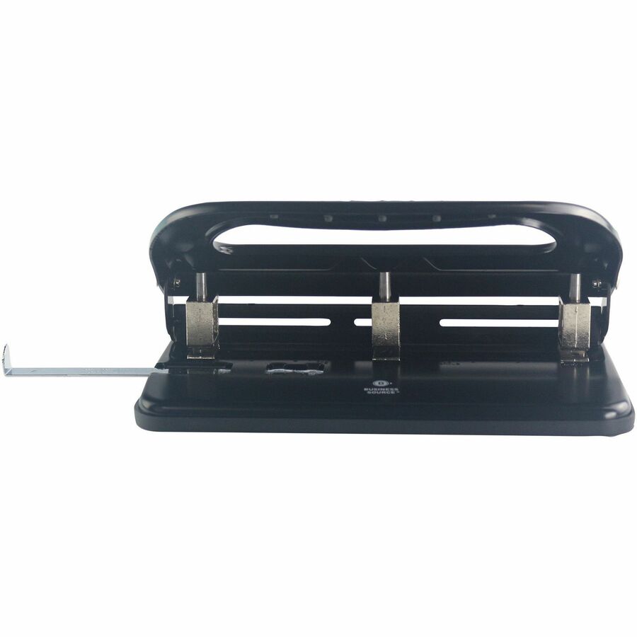Business Source Three-hole Heavy-duty Punch - Rear