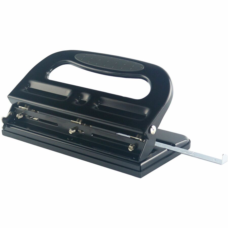 Business Source Three-hole Heavy-duty Punch - Right