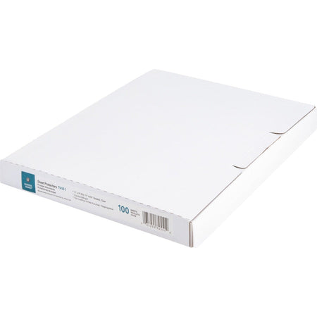 Business Source Top-Loading Poly Sheet Protectors - Left