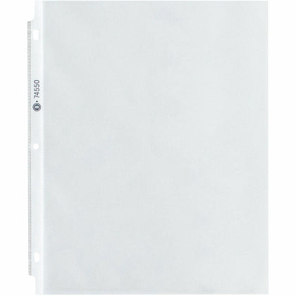 Business Source Top-Loading Poly Sheet Protectors - 3.3 mil - Letter Size - Clear - 100/Box