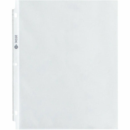 Business Source Top-Loading Poly Sheet Protectors - 3.3 mil - Letter Size - Clear - 100/Box