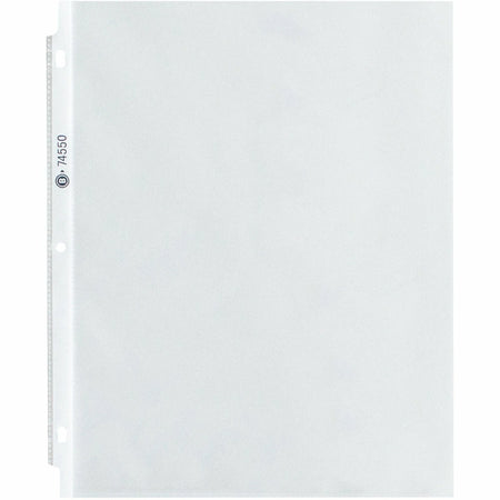 Business Source Top-Loading Poly Sheet Protectors - 3.3 mil - Letter Size - Clear - 100/Box