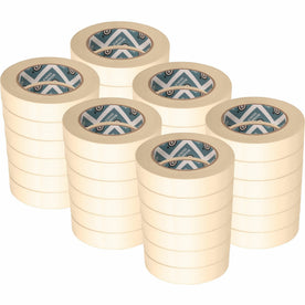 Business Source Utility-purpose Masking Tape - 60 yd Length x 1’’ Width - 3’’ Core - Tan - Crepe Paper Backing