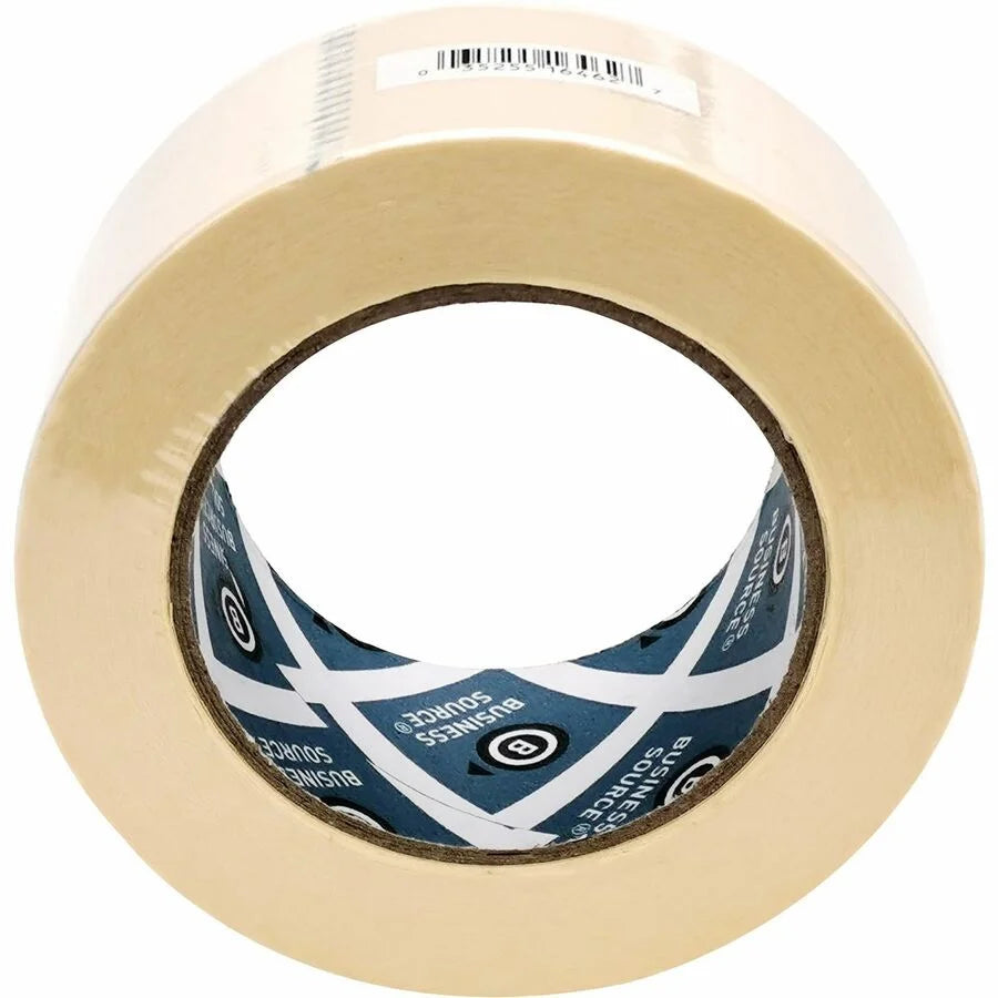 Business Source Utility-purpose Masking Tape - 60 yd x 2’’ - Tan Crepe Paper - 3’’ Core - Multipurpose