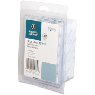 Business Source Value Pack Glue Sticks - 0.26 oz - White - 18