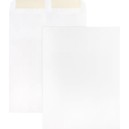 Business Source White Catalog Envelopes - #10 1/2 - 9’’ x 12’’ - 28 lb - 250/Box - Large Format