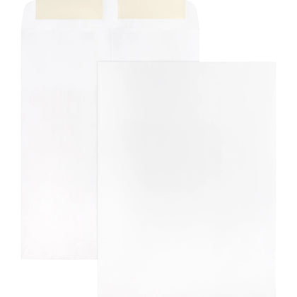 Business Source White Catalog Envelopes - #10 1/2 - 9’’ x 12’’ - 28 lb - 250/Box - Large Format