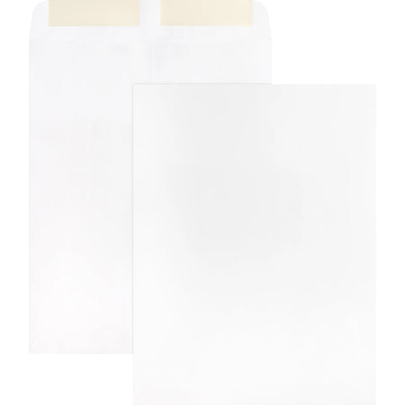 Business Source White Catalog Envelopes - #10 1/2 - 9’’ x 12’’ - 28 lb - 250/Box - Large Format