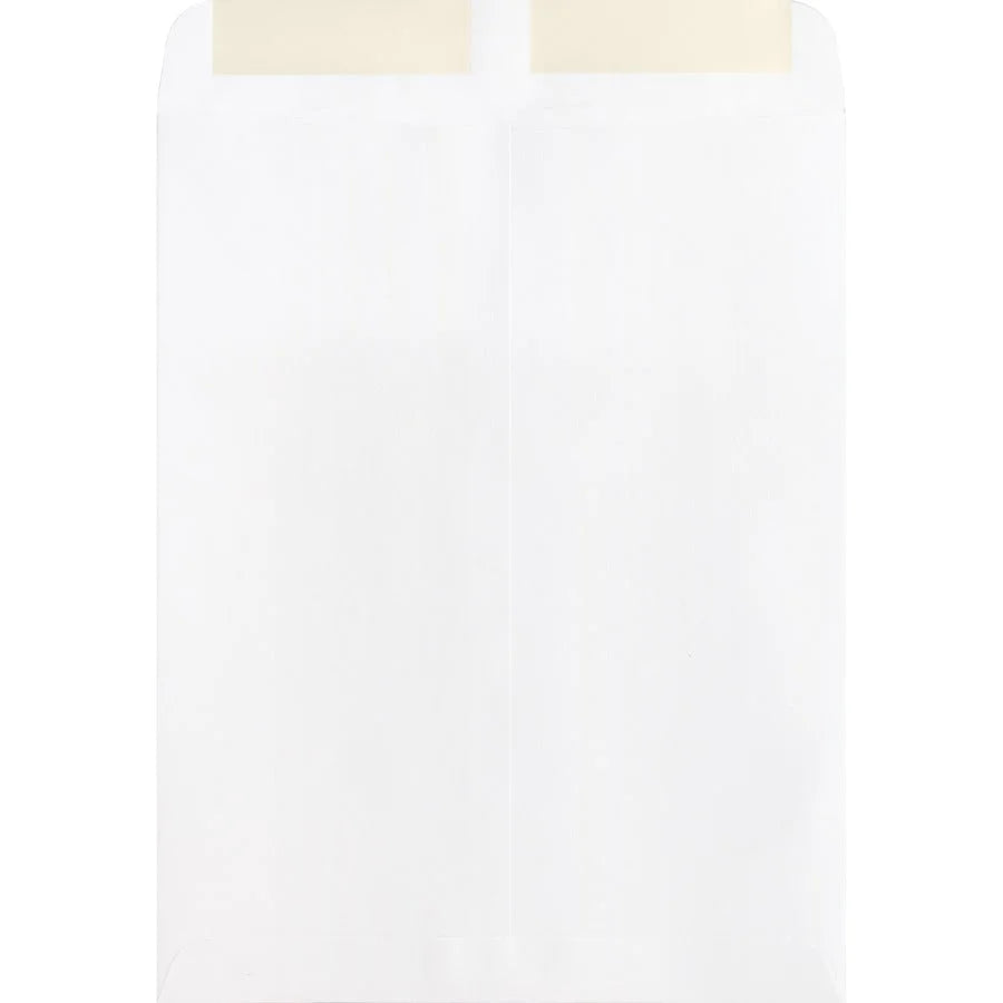 Business Source White Catalog Envelopes - #10 1/2 - 9’’ x 12’’ - 28 lb - 250/Box - Large Format