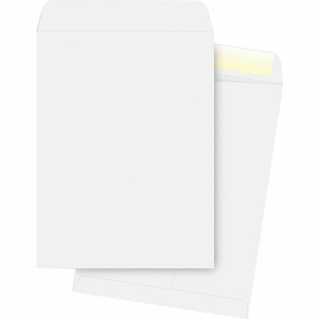 Business Source White Catalog Envelopes - #13 1/2 - 10’’ x 13’’ - 28 lb - 250/Box - Large Format