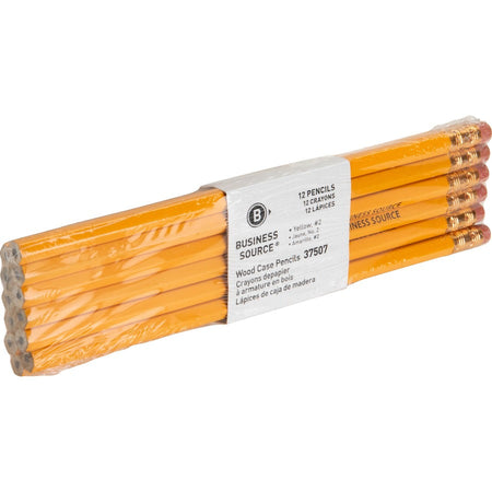 Business Source Woodcase No. 2 Pencils - Right