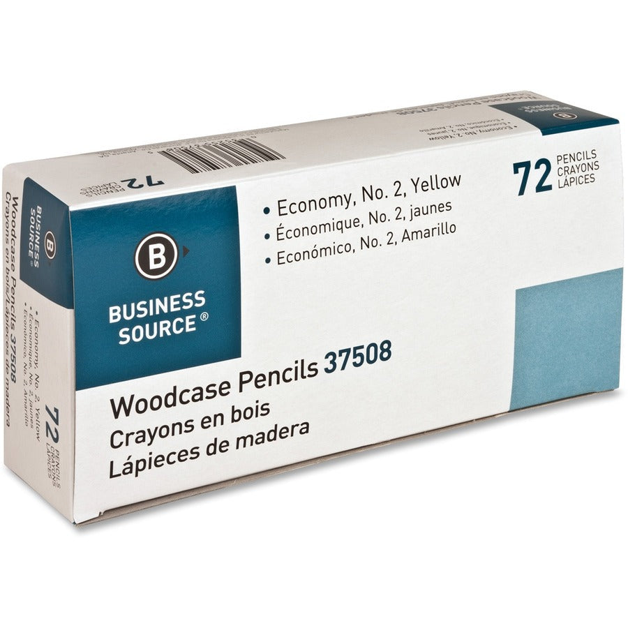 Business Source Woodcase No. 2 Pencils - Right