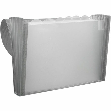 C-Line 48301 Letter Expanding File - 8 1/2’’ x 11’’ - 7 Pocket(s) - Polypropylene - Smoke - Acid-free Non-toxic Button