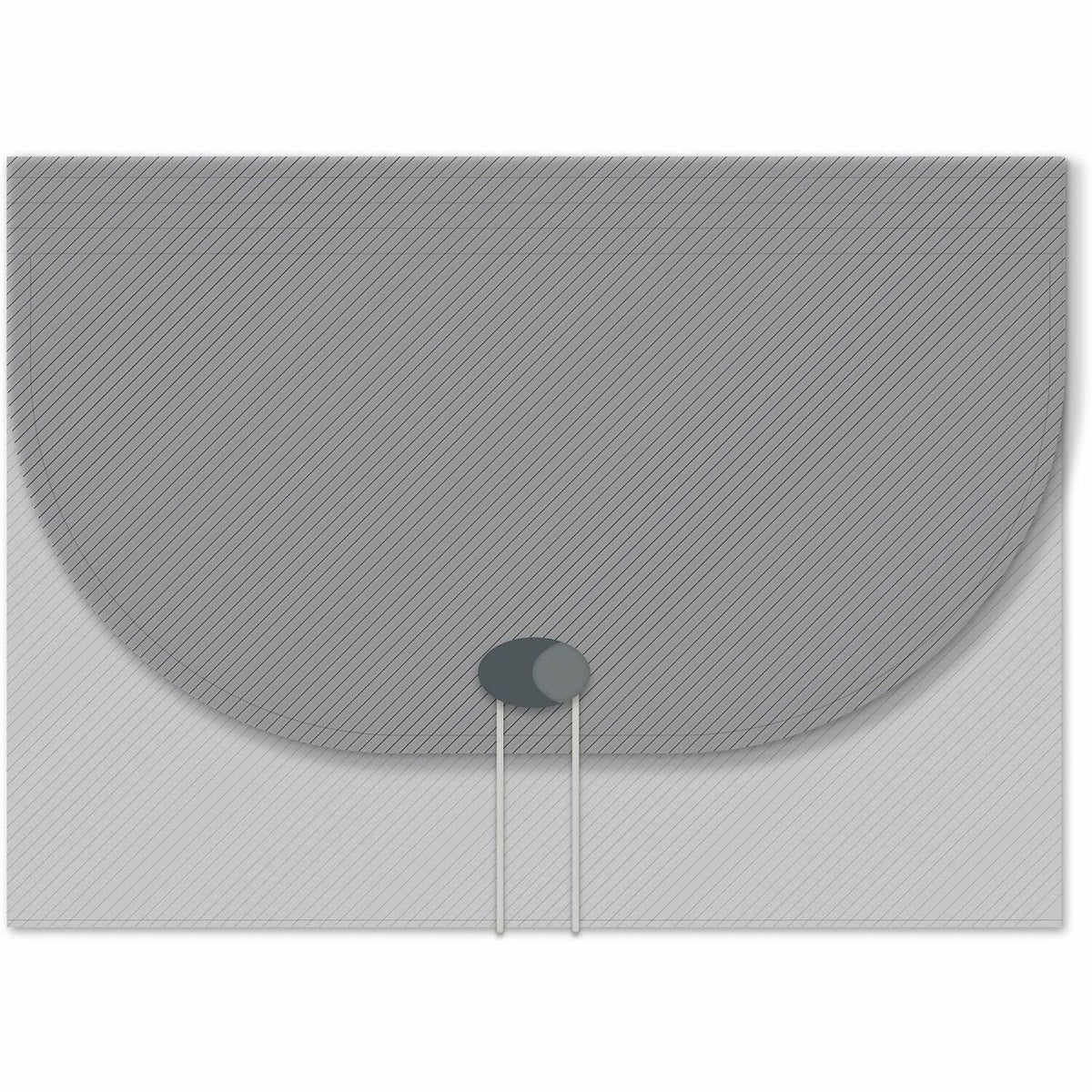 C-Line 48301 Letter Expanding File - 8 1/2’’ x 11’’ - 7 Pocket(s) - Polypropylene - Smoke - Acid-free Non-toxic Button