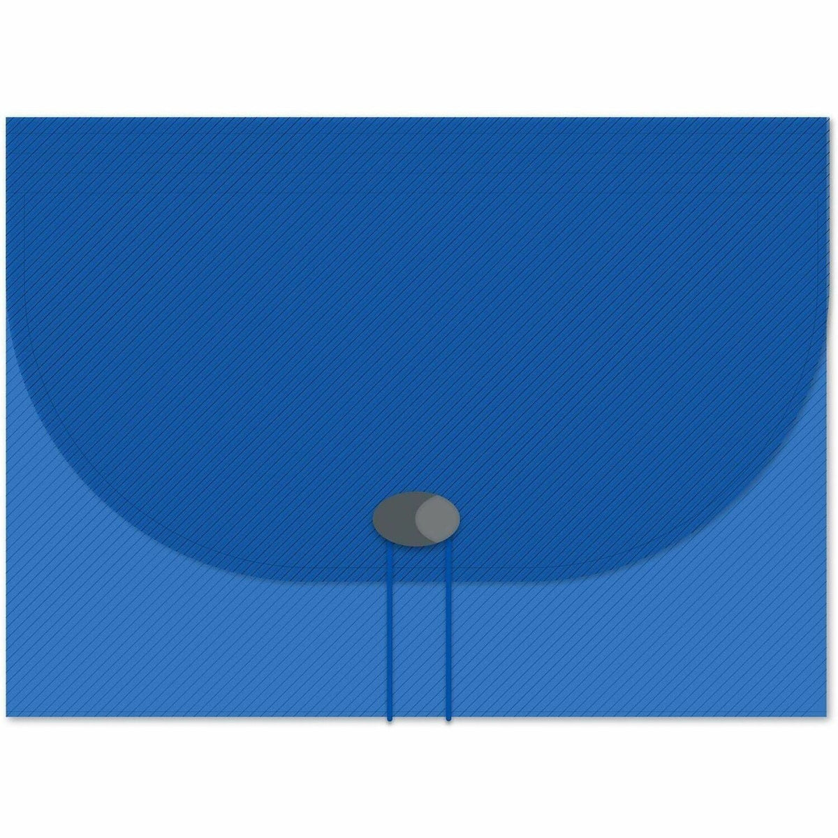 C-Line 48305 Letter Expanding File - 8 1/2’’ x 11’’ - 7 Pocket(s) - Polypropylene - Blue - Acid-free Non-toxic Button