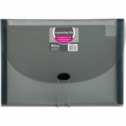 C-Line 48311 Letter Expanding File: 13-Pocket Poly File Smoke Gray - Files