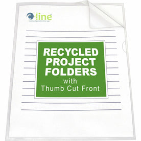 C-Line 62127 Letter Recycled Project File - 8 1/2’’ x 11’’ - Polypropylene - Clear - Tear Resistant Static-free Copy