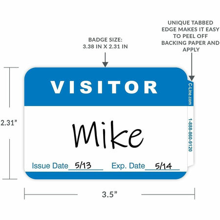 C-Line Adhesive Visitor Name Badges - Alternate-Image4