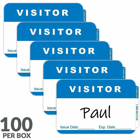 C-Line Adhesive Visitor Name Badges - Alternate-Image5