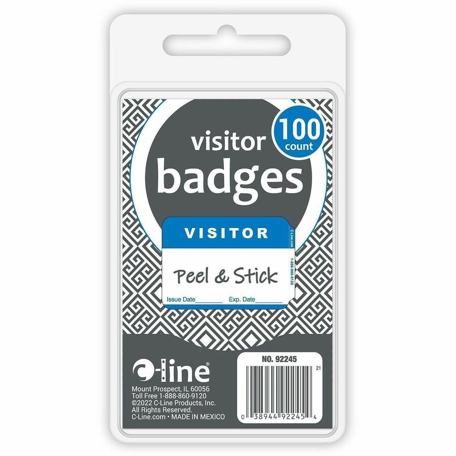 C-Line Adhesive Visitor Name Badges - Alternate-Image1