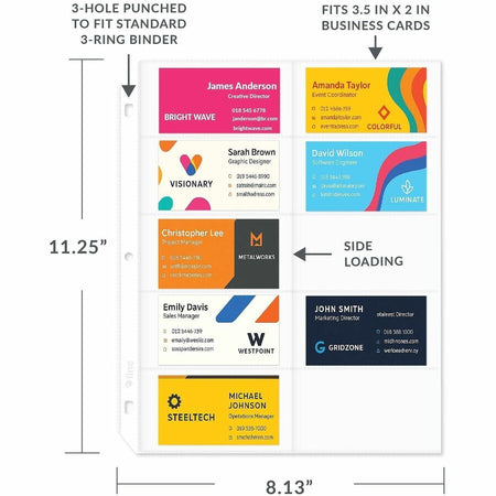 C-Line Business Card Refill Pages - Alternate-Image4