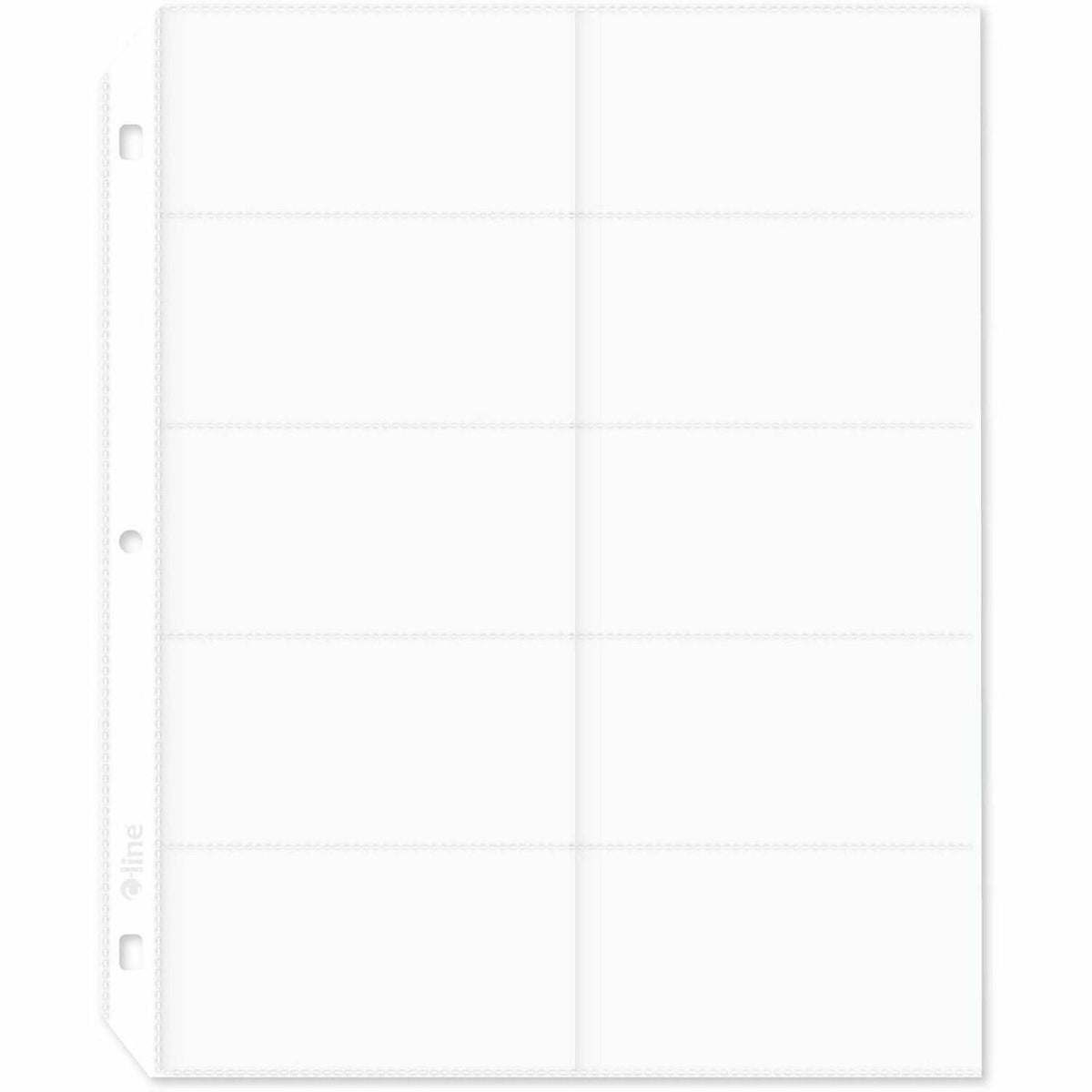 C-Line Business Card Refill Pages - 1500