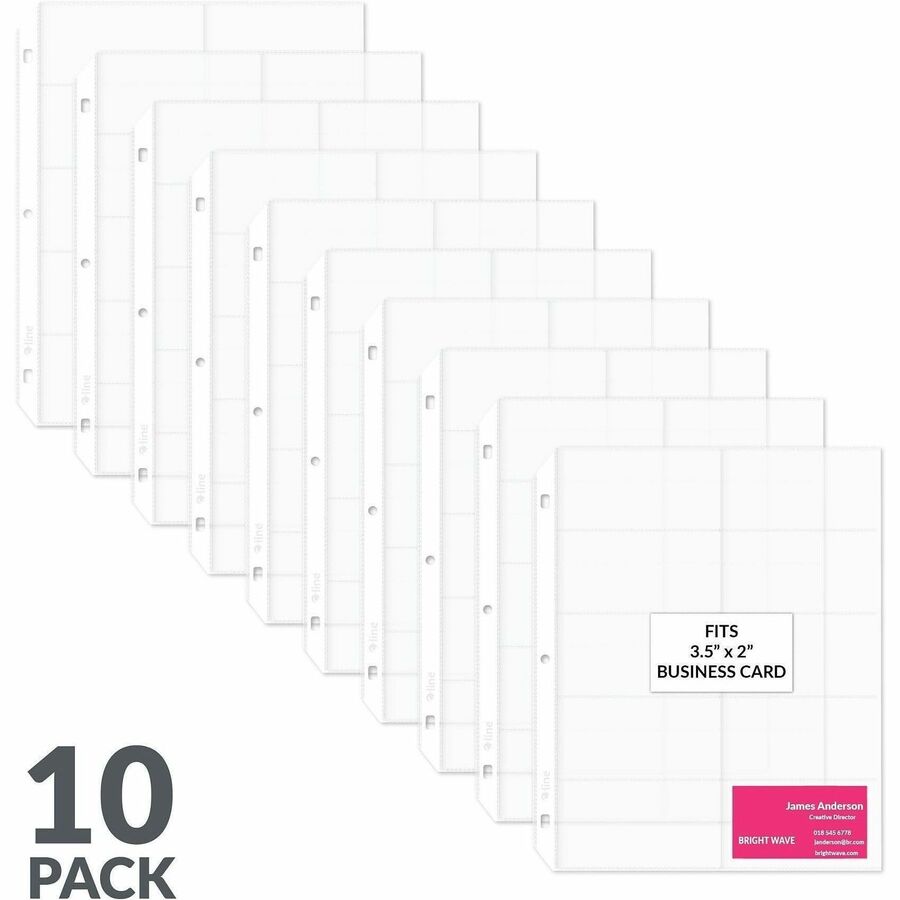 C-Line Business Card Refill Pages - Alternate-Image3