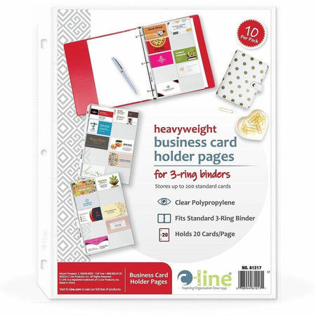 C-Line Business Card Refill Pages - Alternate-Image1