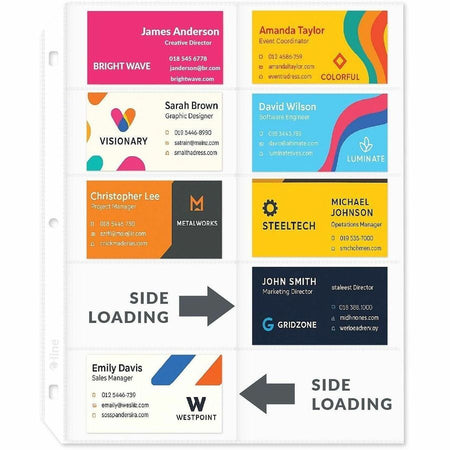 C-Line Business Card Refill Pages - Alternate-Image6