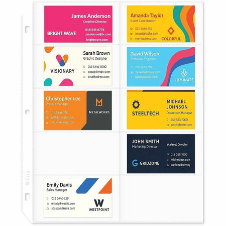 C-Line Business Card Refill Pages - Alternate-Image5