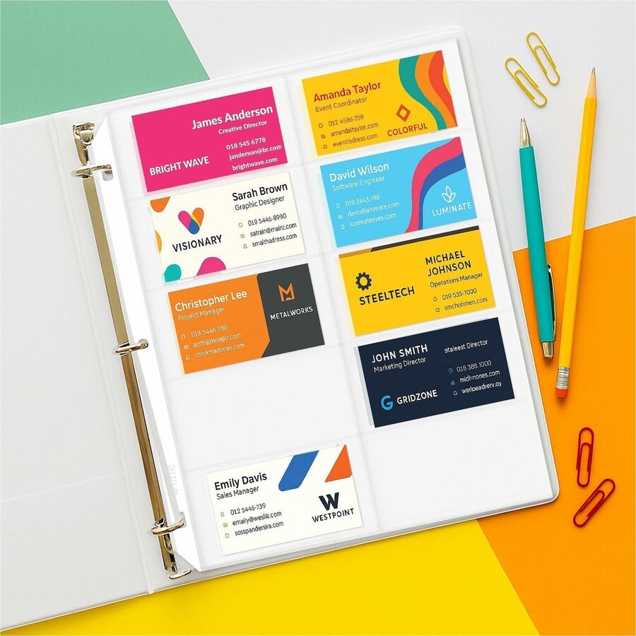 C-Line Business Card Refill Pages - Alternate-Image2