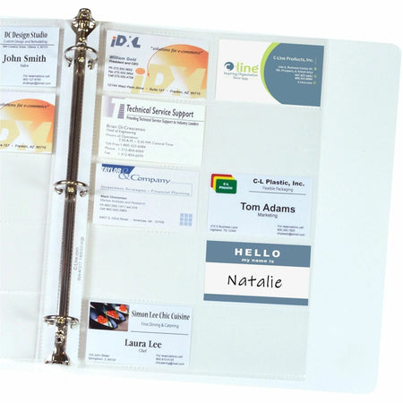 C-Line Business Card Refill Pages - Organize Your Contacts Efficiently - Binder