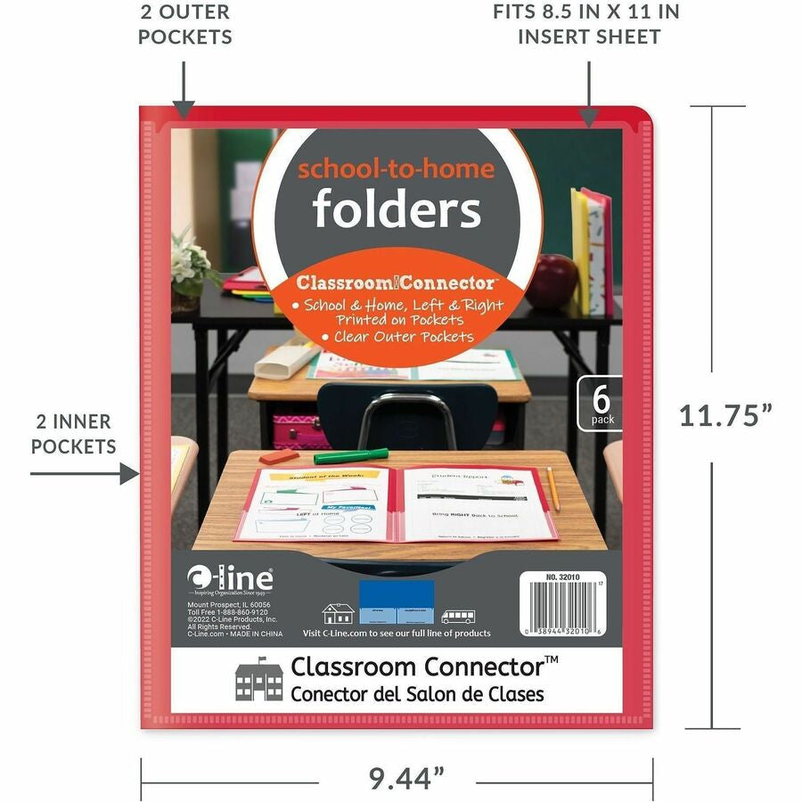 C-Line Classroom Connector Pocket Folder - Alternate-Image4