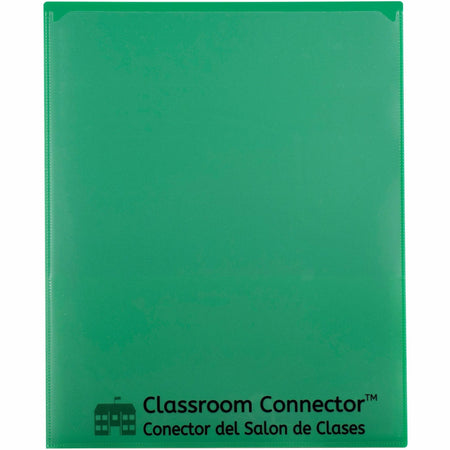 C-Line Classroom Connector Report Cover - 8 1/2’’ x 11’’ - Green - 25/Box - Student Notebooks & Folders