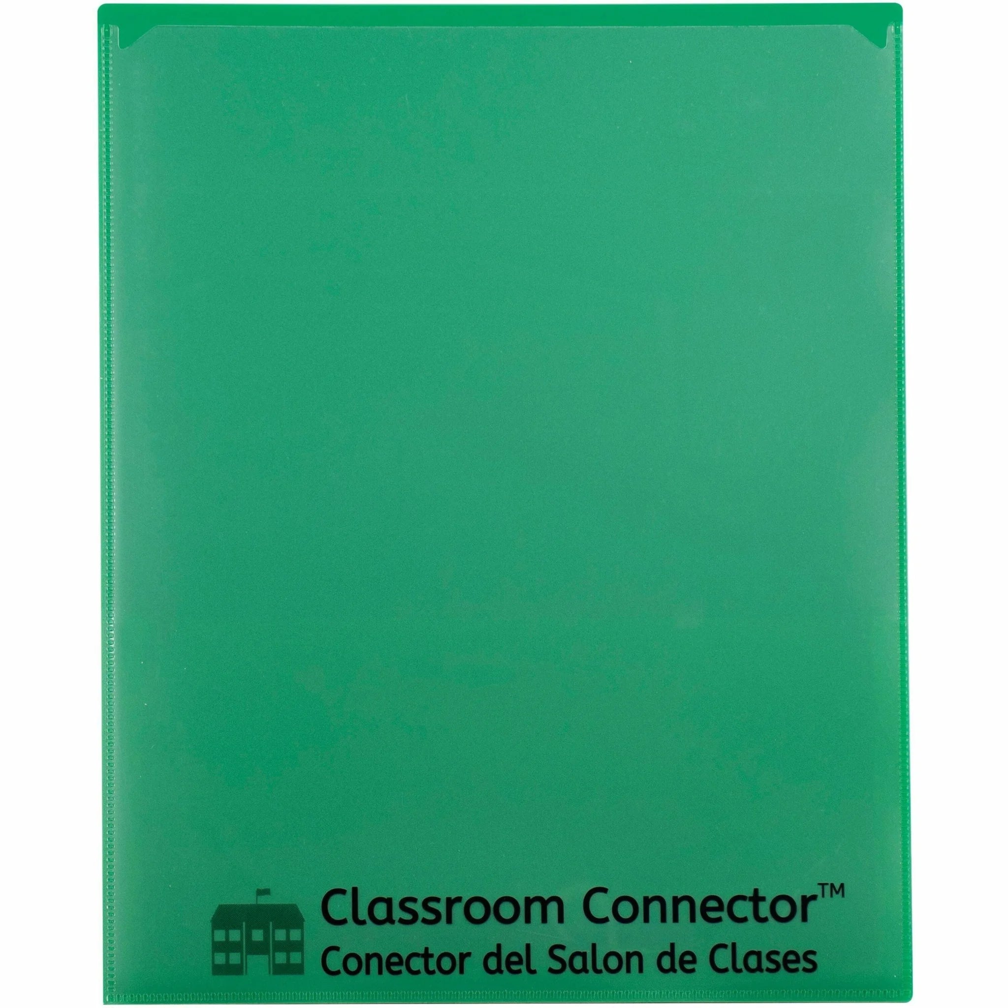 C-Line Classroom Connector Report Cover - 8 1/2’’ x 11’’ - Green - 25/Box - Student Notebooks & Folders