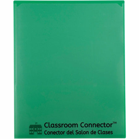 C-Line Classroom Connector Report Cover - 8 1/2’’ x 11’’ - Green - 25/Box - Student Notebooks & Folders